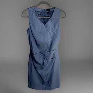 PESERICO Womens Sleeveless Ruched Sheath Dress Size‎ 12 (44) Formal Evening MIDI